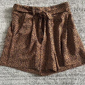 Cheetah print shorts